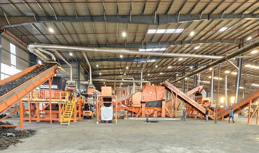 Fornnax, tyre recycling crumb rubber plant