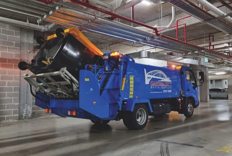 With a low height and narrow body, the Miner is suited to confined spaces. Image: Garwood International.